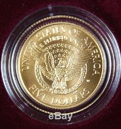1997-W Franklin Roosevelt $5 Uncirulated Commemorative Gold Coin