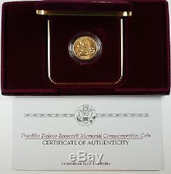1997-W Franklin Roosevelt $5 Uncirulated Commemorative Gold Coin