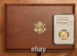 1997-W Jackie Robinson Boxed Set-Wooden Case, COA, Patch, Card & Pin NGC PF70