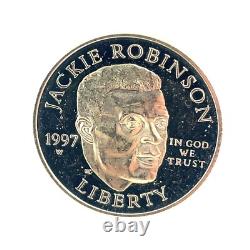 1997-W Jackie Robinson Commemorative $5 Gold PROOF Coin West Point No Box or COA