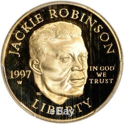 1997-W US Gold $5 Jackie Robinson Commemorative Proof PCGS PR69 DCAM