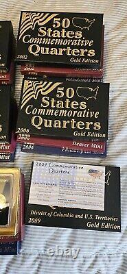 1999-2008 50 State Commemorative Quarter Complete Set Gold, D&P
