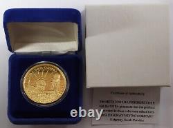 1999 Ridgeway South Carolina 1oz Proof Gold Commemorative withBox & COA. 9999