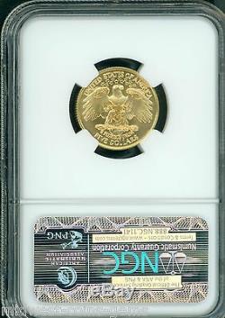 1999-W $5 COMMEMORATIVE NGC GEORGE WASHINGTON 1/4 Oz. GOLD COIN MS70 PERFECT