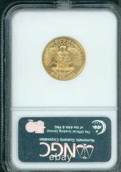 1999-W $5 GOLD COMMEMORATIVE GEORGE WASHINGTON 1/4 Oz NGC MS70 MS-70 PERFECT