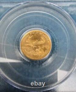 1999 W $5 Gold Eagle Pcgs Ms69 Mint Error Unfinished Proof Dies