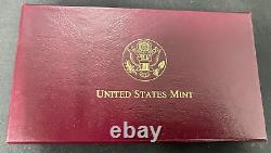 1999 W $5 Washington Bicentennial Proof and Uncirculated Gold 2 Coin Set OGP COA