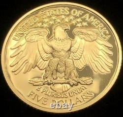1999-W G. Washington 1/4 Ounce Gold Proof $5 Bicentennial US Commemorative Coin