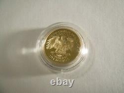 1999- W George Washington Gold $5 Bicentennial Commemorative Coin with COA 654