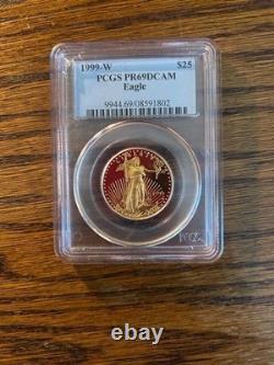1999-W Proof Gold American Eagle 4-Coin Set PR-69 DCAM PCGS