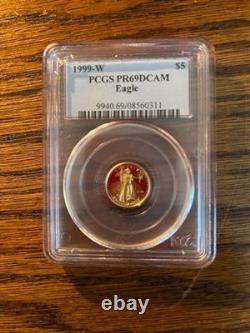 1999-W Proof Gold American Eagle 4-Coin Set PR-69 DCAM PCGS