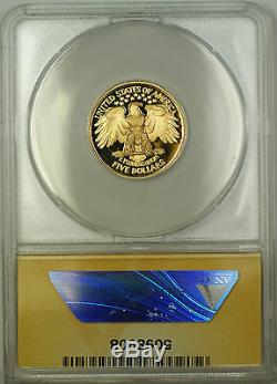 1999-W Proof Washington Commemorative $5 Gold Coin ANACS PF-67 DCAM