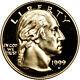 1999-w Us Gold $5 George Washington Commemorative Proof Coin In Capsule
