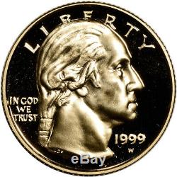 1999-W US Gold $5 George Washington Commemorative Proof Coin in Capsule