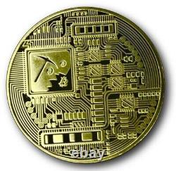 1 Gold Bitcoin Crypto Coin Commemorative