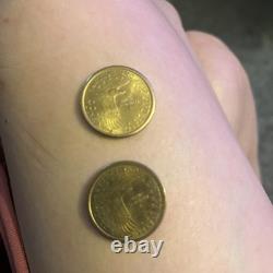 2000 D Sacagawea One Dollar Coin US Liberty Gold Color