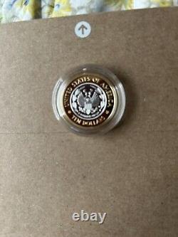 2000 Library of Congress Commemorative Proof $10 Bimetallic Gold & Platinum Coin