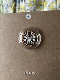 2000 Library of Congress Commemorative Proof $10 Bimetallic Gold & Platinum Coin