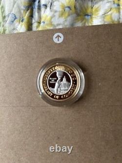 2000 Library of Congress Commemorative Proof $10 Bimetallic Gold & Platinum Coin