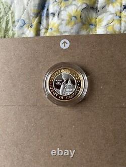 2000 Library of Congress Commemorative Proof $10 Bimetallic Gold & Platinum Coin