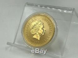 2000 Lunar Series Year of the Dragon Australian. 999 1 Ounce Gold Coin BU UNC