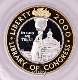 2000-W $10 Library of Congress Bi-Metallic Commemorative Proof PCGS PR70 DCAM