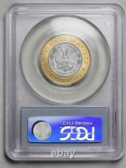 2000-W $10 Library of Congress PCGS MS69 Quarter Ounce each GOLD & PLATINUM obh