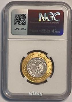 2000-W Gold/Platinum Bimetallic $10 Commem Library of Congress NGC MS 70