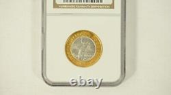 2000-W Library of Congress $10 Bimetallic Gold & Platinum Coin NGC MS70