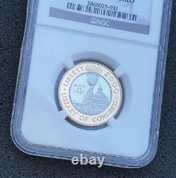 2000 W US Bimetallic $10 Library of Congress Commemorative Proof NGC PF69 UCAM