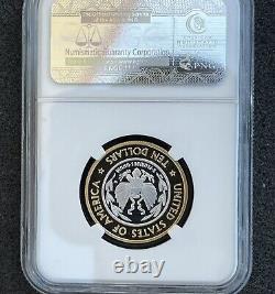 2000 W US Bimetallic $10 Library of Congress Commemorative Proof NGC PF69 UCAM