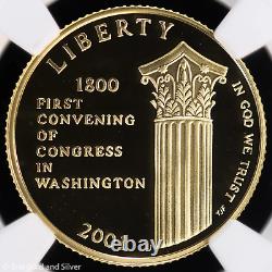 2001-W $5 Proof Gold Capitol Visitor Center Commemorative NGC PF 70 UC PR