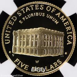 2001-W $5 Proof Gold Capitol Visitor Center Commemorative NGC PF 70 UC PR