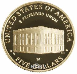 2001-W Capitol Visitor Center $5 PRF Gold Commemorative