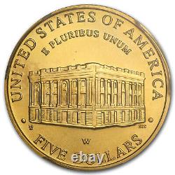 2001-W Gold $5 Commem Capitol Visitor Center MS-69 PCGS