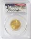 2001 W Gold Reagan Signed $5 Capitol Visitor Commemorative Pcgs Ms 69