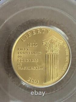 2001-W US Gold $5 Capitol Visitor Center Commemorative PCGS MS69