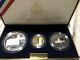 2001 Capitol Visitor Center Three Coin Proof Set 1 Oz Silver, Five Dollar Gold