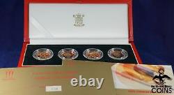 2002 Manchester Royal Mint XVII Commonwealth Games 4-Coin Gold Proof Set with COA