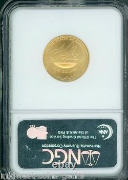 2002-w $5 Gold Commemorative Salt Lake City Slc Winter Olympics Ngc Ms70