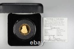 2003 $5 George Drouillard Sign Talker. 9999 Commemorative Gold Coin OGP & COA