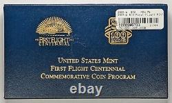 2003 W $10 First Flight Centennial Commemorative Gold Coin UNC