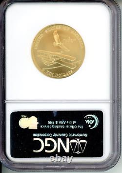 2003-W $10 GOLD COMMEMORATIVE 1/2 Oz NGC MS-70 FIRST FLIGHT WRIGHT BROTHERS MS70