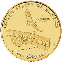 2003-W First Flight $10 UNC Gold Commemorative