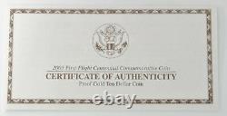 2003 W First Flight Centennial Commemorative Proof Gold $10 US Coin With Box & COA