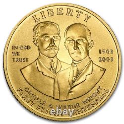 2003-W Gold $10 Commem First Flight Centennial BU (Capsule only)