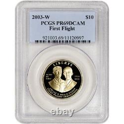 2003-W US Gold $10 First Flight Commemorative Proof PCGS PR69 DCAM