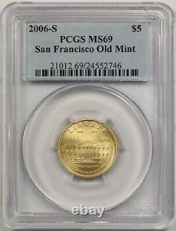 2006-S San Francisco Old Mint $5 PCGS MS 69 Gold Modern Commemorative