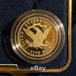 2006 S San Francisco Old Mint Proof Gold Five Dollar Coin, United States Mint