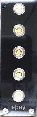 2007 25-Coin Proof Gold panda 15 Yuan 25th Anniversary Commemorative Set